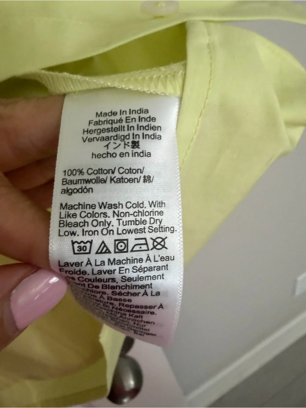 J. Crew Neon Yellow Short-Sleeve Button-Front Shirtdress